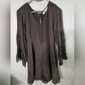 ASTR Elegant Lace Sleeve Dress